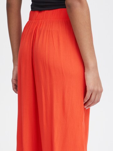 ICHI Wide leg Broek 'Marrakech' in Oranje