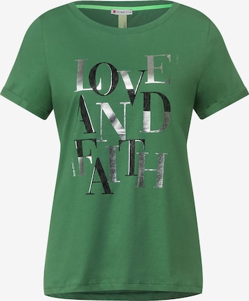 STREET ONE Shirt in Groen: voorkant