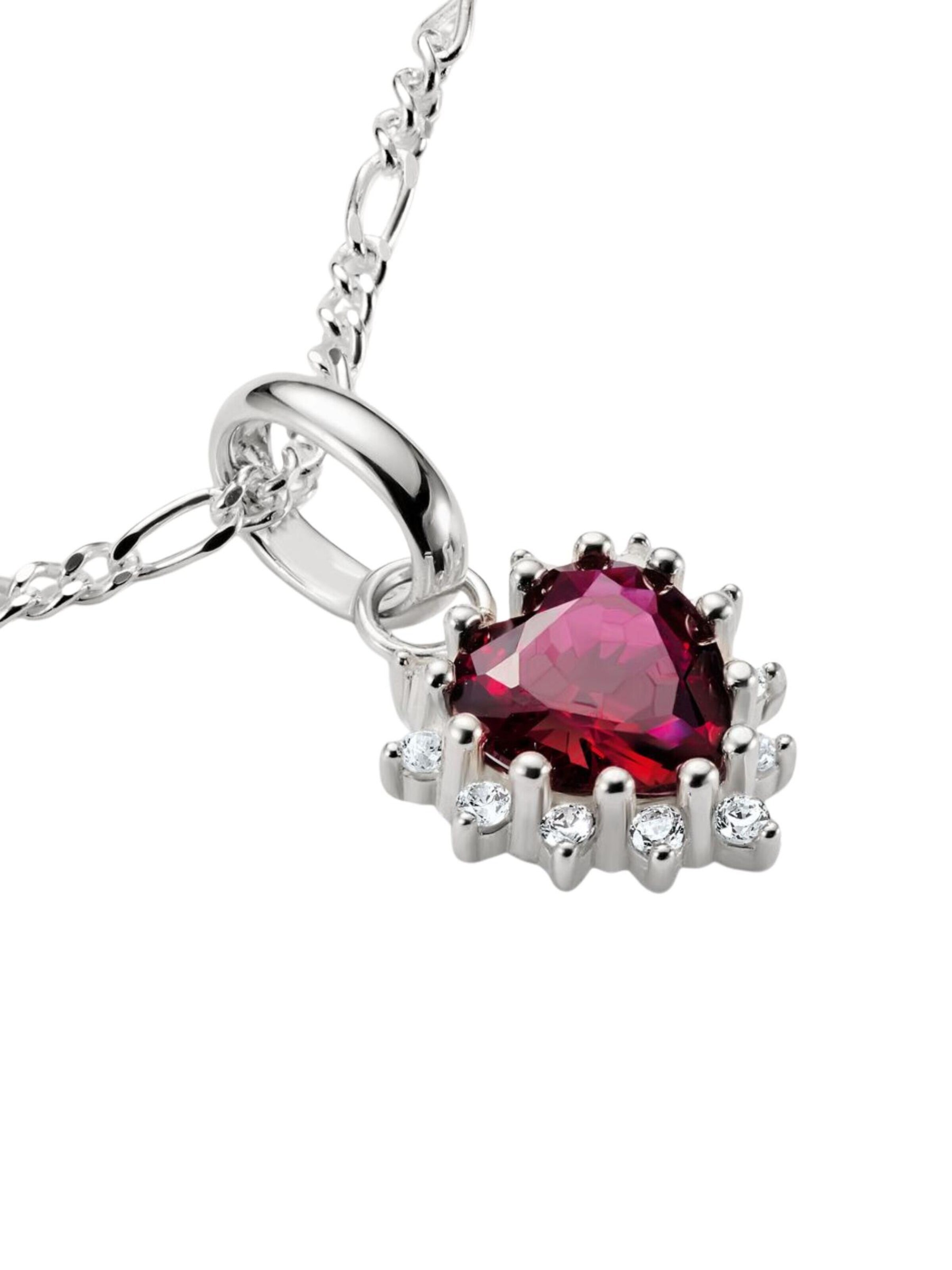 Pendentif 'Charm-Anhänger True Romance Rotes Herz' Thomas Sabo en argent