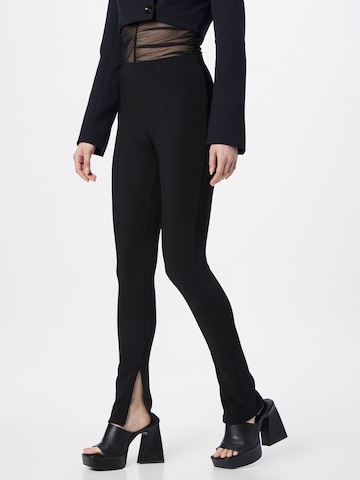 Gina Tricot Skinny Fit Клин 'Casey' в черно: отпред