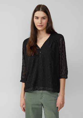 s.Oliver Blouse in Zwart: voorkant