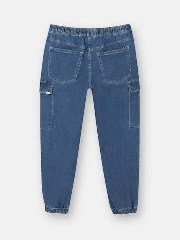 Tapered Jeans cargo di Pull&Bear in blu