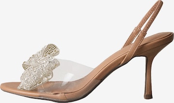Next - Zapatos con plataforma 'Forever Comfort' en plata: frente