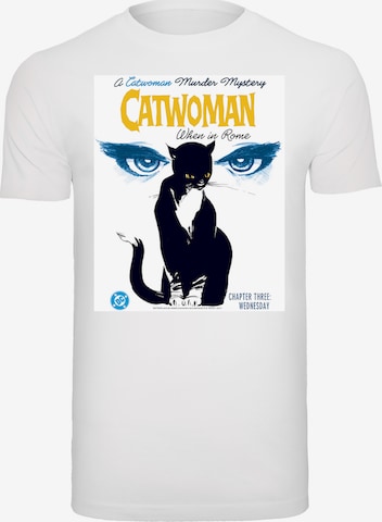 F4NT4STIC Shirt 'DC Comics Batman Catwoman When In Rome' in Weiß: Vorderseite