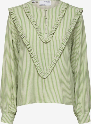 Camicia da donna 'Geillis' di SELECTED FEMME in verde: frontale