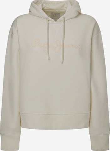 Sweat-shirt 'Nanette' Pepe Jeans en blanc : devant