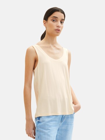 TOM TAILOR Top in Beige: front