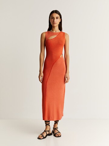Scalpers Šaty – oranžová: přední strana