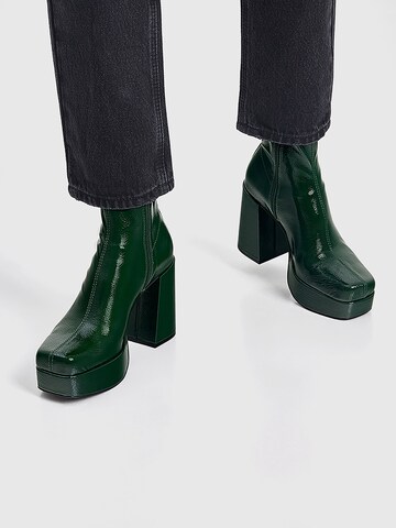 Pull&Bear Ankle Boots in Green