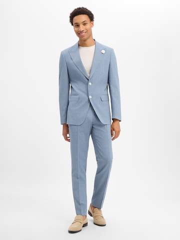 Coupe slim Pantalon à plis 'H-Genius' BOSS en bleu