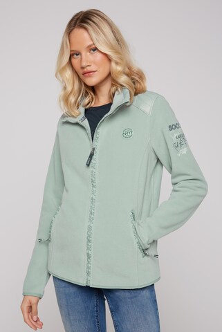 Soccx - Chaqueta polar 'Rock The Boat' en azul: frente