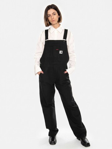 Carhartt WIP Jumpsuit 'W' BIB OVERALL STRAIGHT BLACK' in Zwart: voorkant