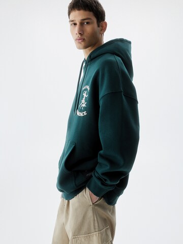 Sweat-shirt Pull&Bear en vert