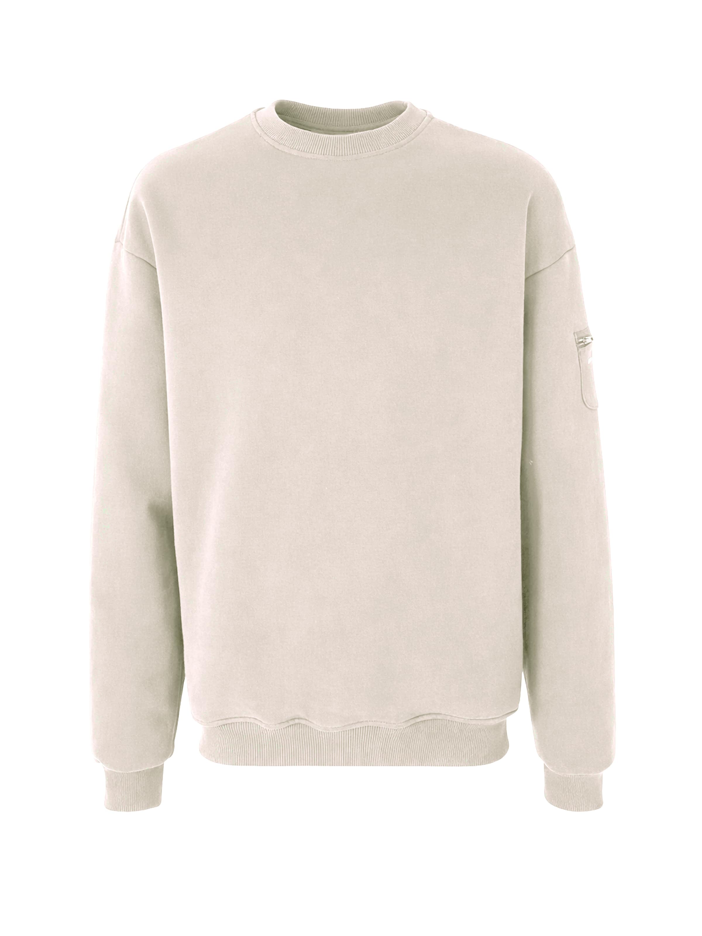 Organication Sweatshirt in Weiß: Vorderseite