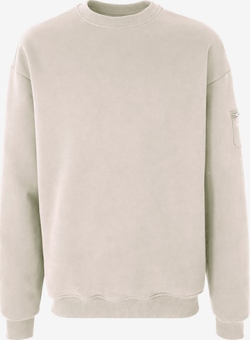 Organication Sweatshirt in Weiß: Vorderseite