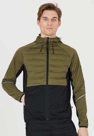 ENDURANCE Athletic Jacket 'Sander' in Green: front