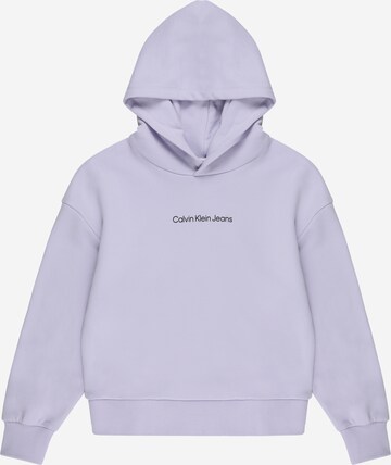 Calvin Klein Jeans Sweatshirt in Lila: predná strana