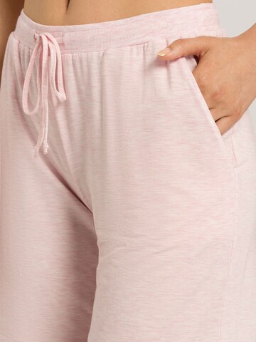 Hanro Pyjamabroek ' Natural Elegance ' in Roze
