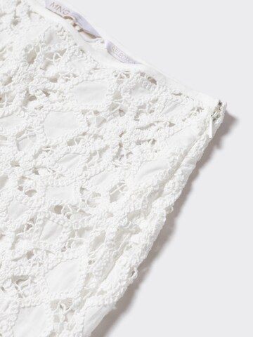 MANGO Regular Byxa 'Crochet' i beige