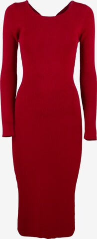Influencer Dress in Red: front