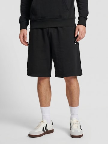 Hummel Regular Trousers in Black: front