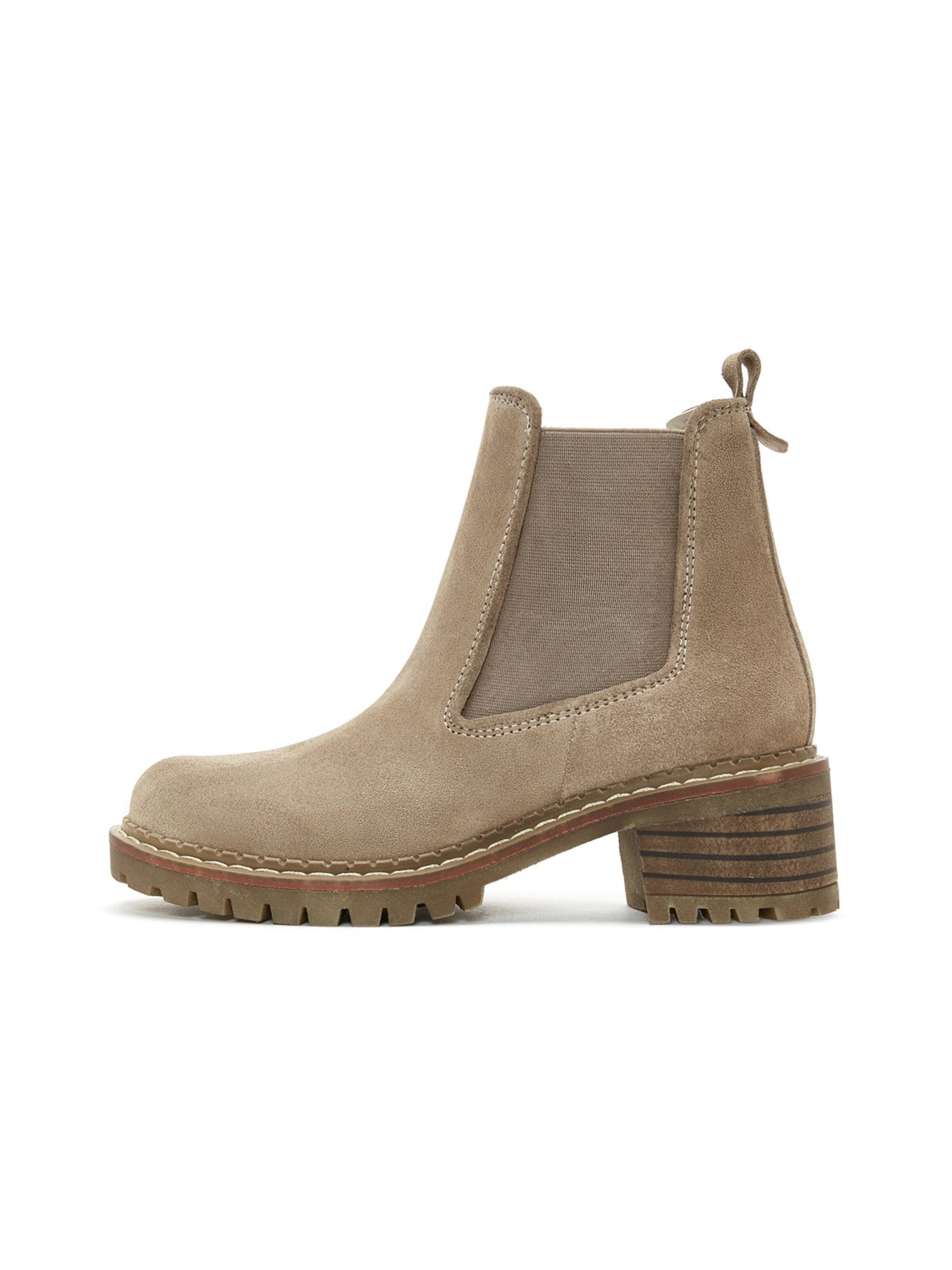 Chelsea Boots Derimod en beige : devant