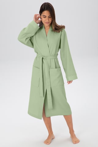 MY HOME Long Bathrobe in Green: front