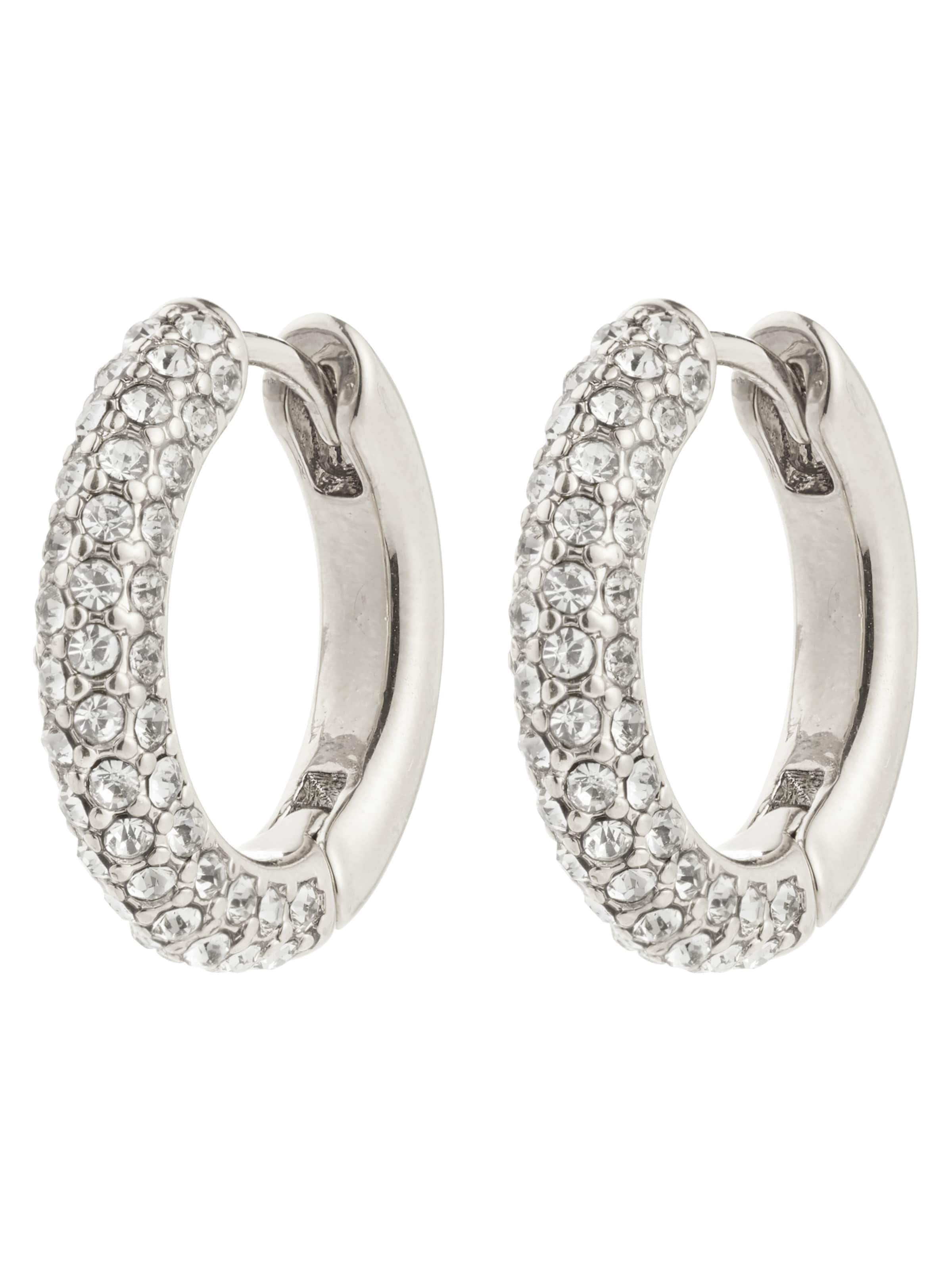 Pilgrim Uhani 'Tatum' | srebrna barva: sprednja stran