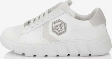 Philipp Plein Platform trainers 'Hexagon' in White: front