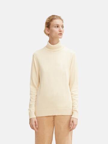 TOM TAILOR Pullover in Beige: predná strana