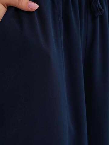 MixRay - Folgado Calças em azul