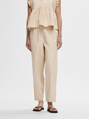 SELECTED FEMME regular Bukser i beige: forside