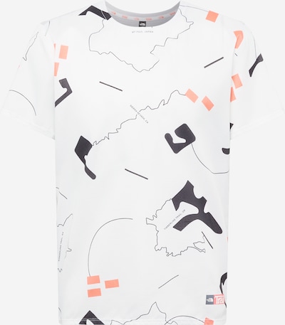 THE NORTH FACE T-Shirt fonctionnel en orange / noir / blanc, Vue avec produit