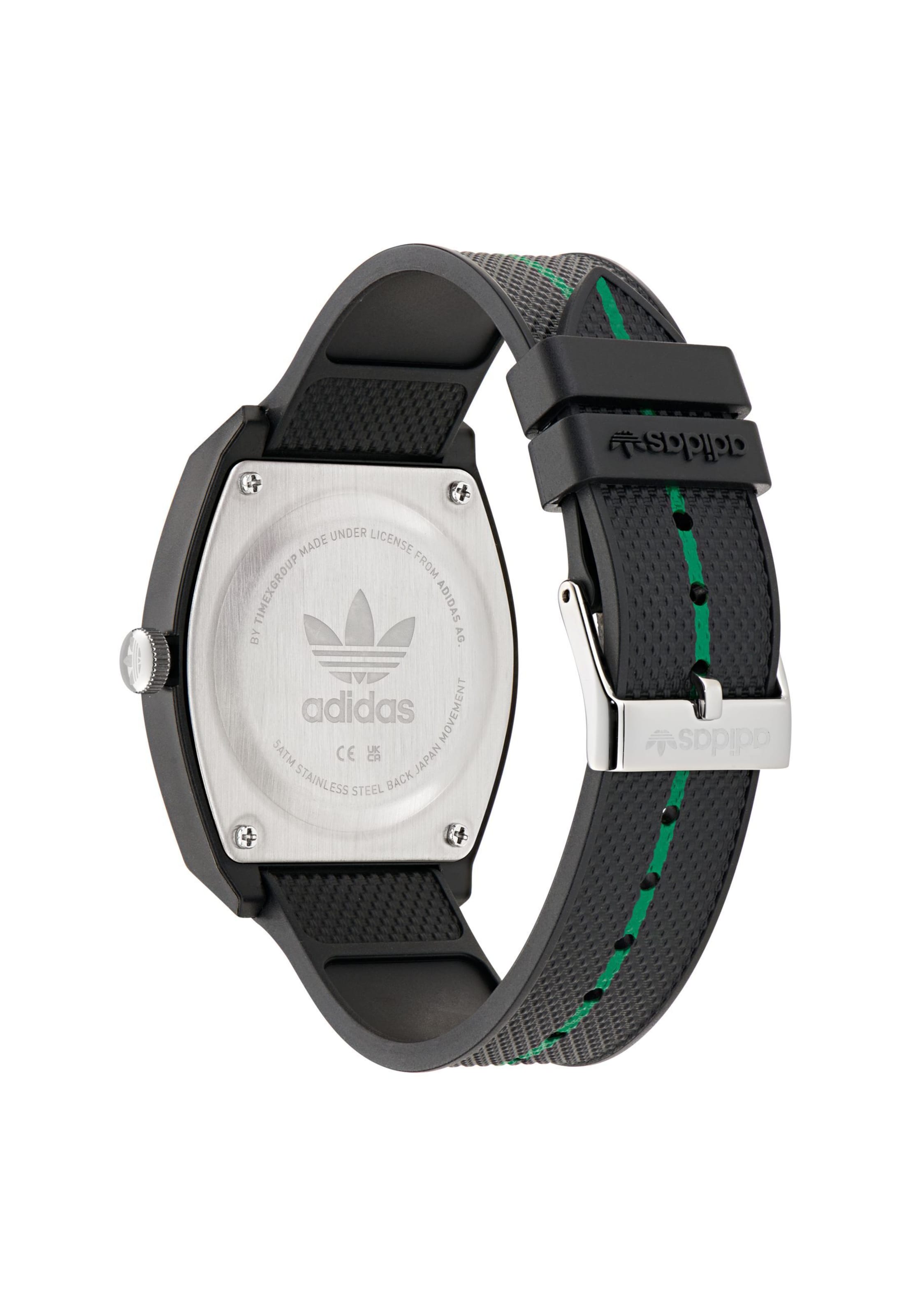 ADIDAS ORIGINALS Analoog horloge 'Project Two' in Zwart