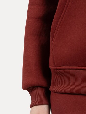 Smilodox Lyanna Blank Basic Hoodie in Rot