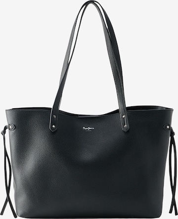 melns Pepe Jeans "Shopper" tipa soma 'AUDREY SCRIPT': no priekšpuses