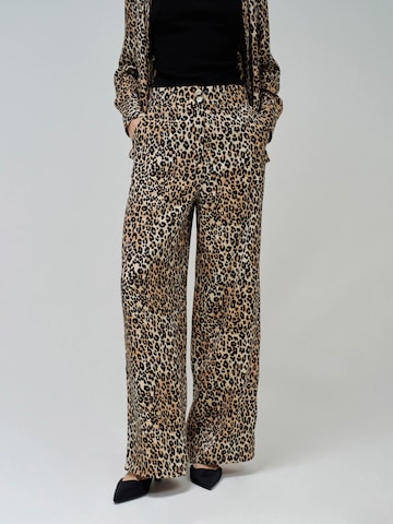 Salsa Jeans Wide leg Trousers in Beige: front