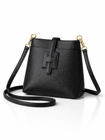COLLEZIONE ALESSANDRO Crossbody Bag 'Holunder' in Black: front