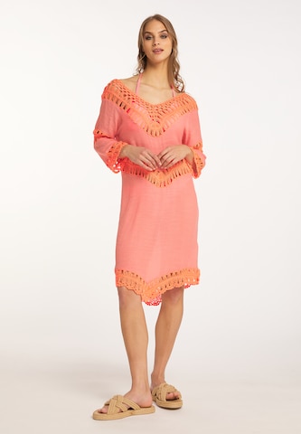IZIA Beach dress in Orange: front