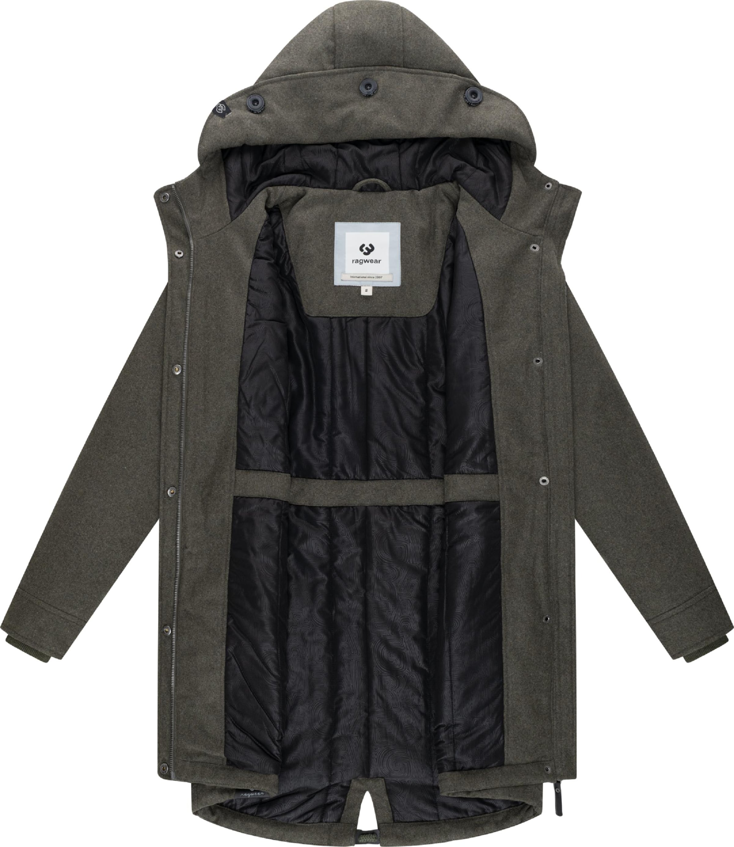 Ragwear Zimný kabát 'Ellba' - Zelená