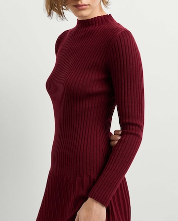 Pepe Jeans Gebreide jurk 'Anna' in Rood