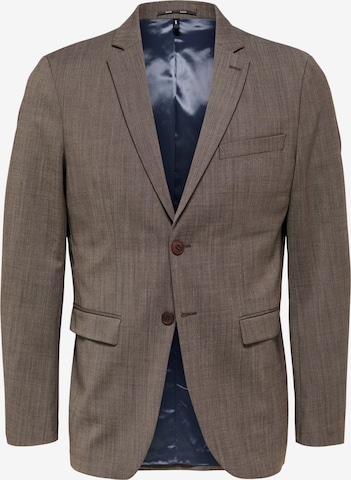 SELECTED HOMME Suit Jacket 'ELON' in Brown: front