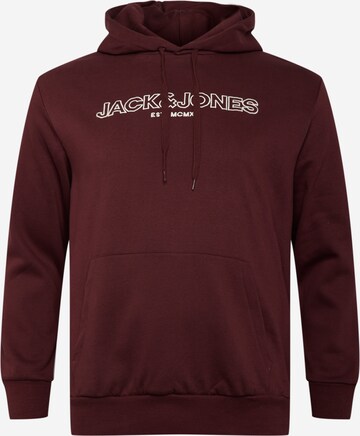 Jack & Jones Plus Sweatshirt 'BANK' in Rot: front