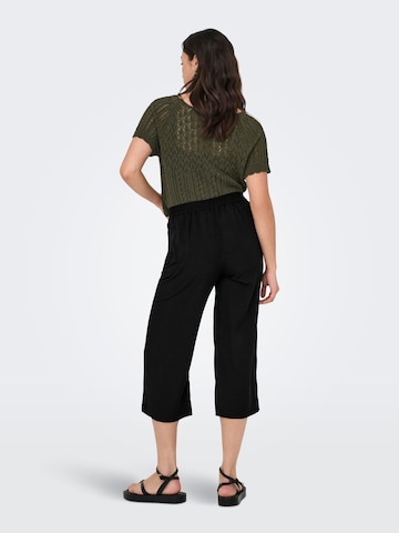 ONLY Wide leg Pleat-front trousers 'ONLNova' in Black