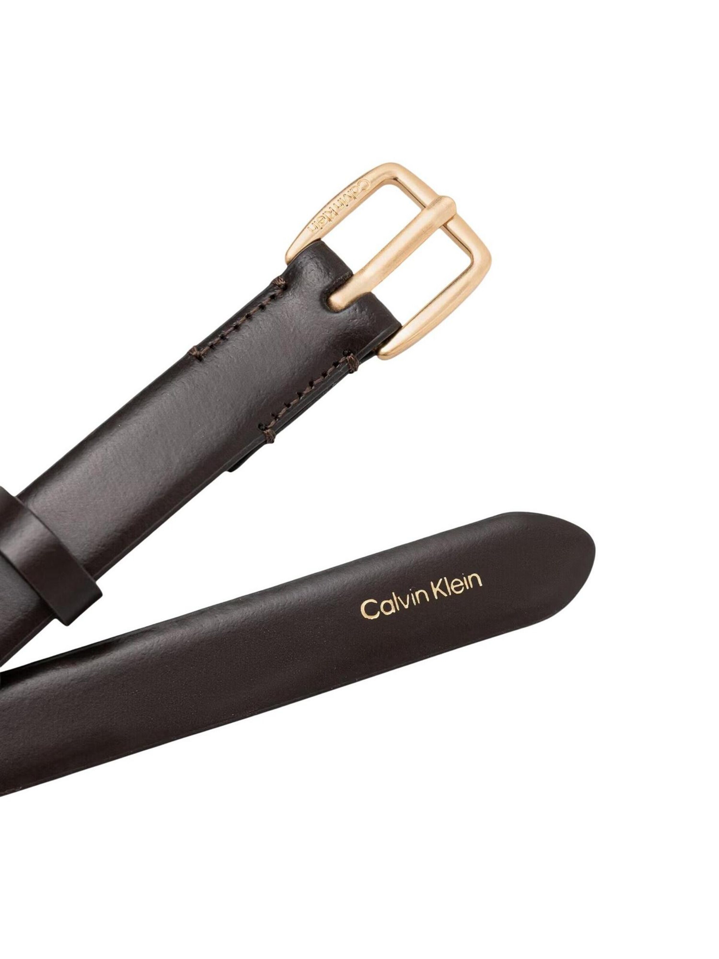 Cintura 'ESSENTIAL BUCKLE 20MM LV04F7111G' di Calvin Klein in marrone