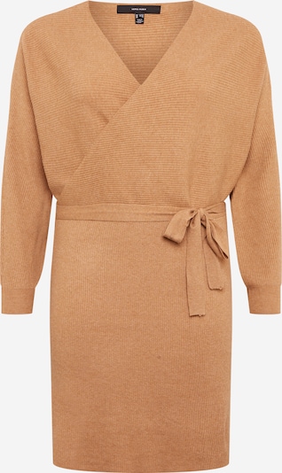 Vero Moda Curve Strikkjole i lysebrun, Produktvisning