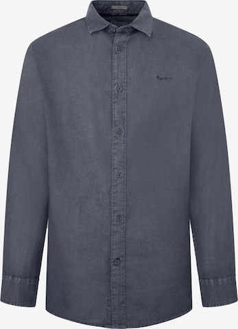 Pepe Jeans Regular fit Button Up Shirt 'PAYTTON' in Grey: front