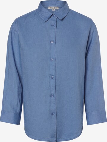 Marie Lund Blouse in Blauw: voorkant