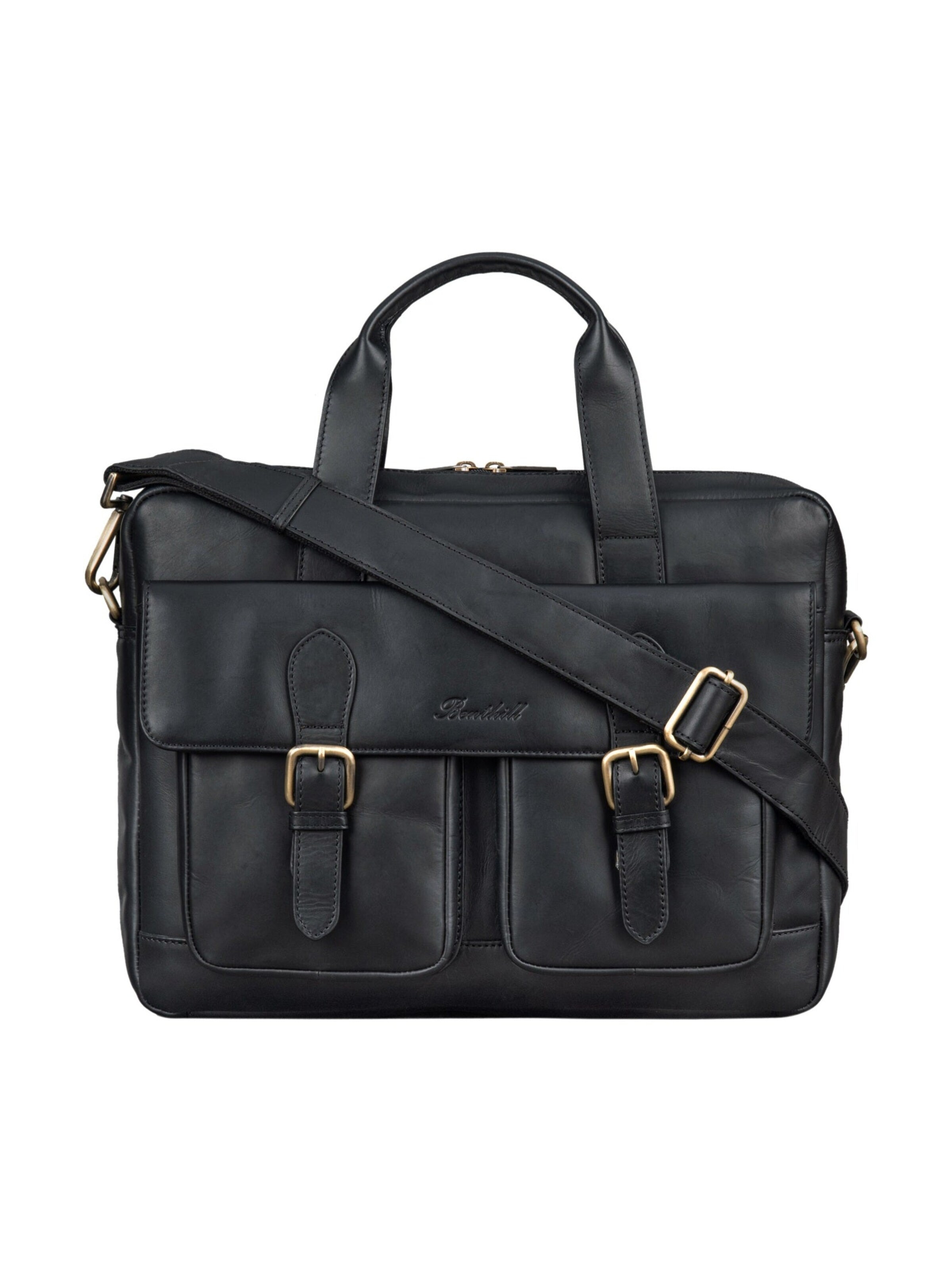 Benthill Briefcase in Black: front