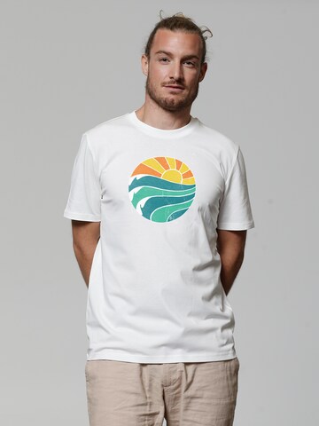 Watapparel Shirt ' Summer Sun ' in Wit: voorkant